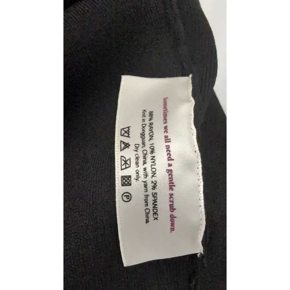 MM LaFleur Open Front Blazer XL Black Workwear Minimalist Jacket